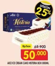 Promo Harga Aice Ice Cream Histeria Vanila 800 ml - Superindo