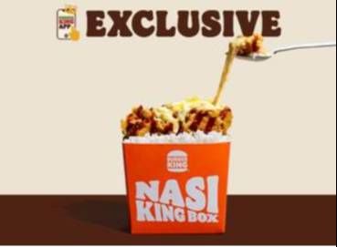 Promo Harga Burger King Nasi King Box  - Burger King