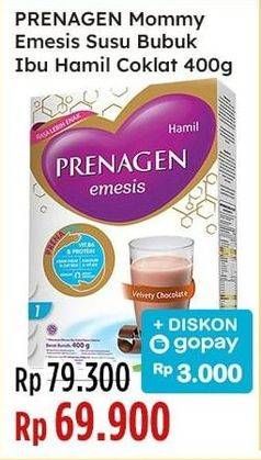 Promo Harga Prenagen Emesis Velvety Chocolate 400 gr - Indomaret