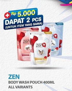 Promo Harga ZEN Anti Bacterial Body Wash All Variants 400 ml - Hypermart