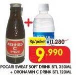 Promo Harga POCARI SWEAT 350ml + ORONAMIN C Drink 120ml  - Superindo