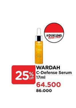 Promo Harga Wardah C Defense Serum 17 ml - Watsons