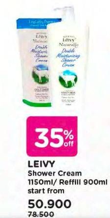 Promo Harga LEIVY Shower Cream 1lt/900ml  - Watsons