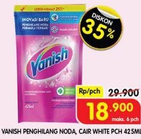 Promo Harga Vanish Penghilang Noda Cair Pink, Putih 425 ml - Superindo