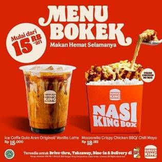 Promo Harga Menu Bokek  - Burger King