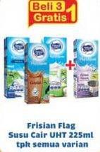 Promo Harga FRISIAN FLAG Susu UHT Purefarm All Variants per 3 pcs 225 ml - Indomaret