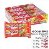Promo Harga GOOD TIME Cookies Chocochips Rainbow Chocochip 12 pcs - LotteMart