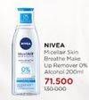 Promo Harga Nivea MicellAir Skin Breathe Micellar Water 0% Alcohol 200 ml - Watsons