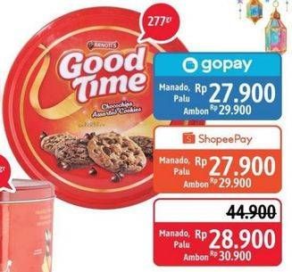 Promo Harga GOOD TIME Chocochips Assorted Cookies Tin 277 gr - Alfamidi