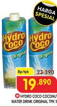 Promo Harga HYDRO COCO Minuman Kelapa Original 1000 ml - Superindo