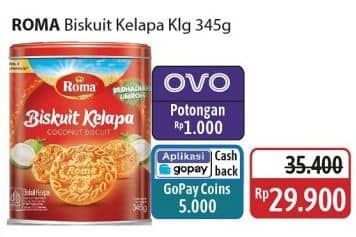 Promo Harga Roma Biskuit Kelapa 345 gr - Alfamidi