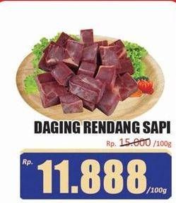 Promo Harga Daging Rendang Sapi per 100 gr - Hari Hari