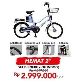 Promo Harga SELIS Sepeda Listrik Energy Of Indonesia  - Carrefour