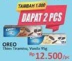 Promo Harga OREO Thins Tiramisu, Vanilla 95 gr - Alfamidi