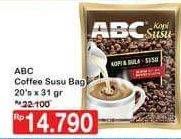 Promo Harga ABC Kopi per 20 sachet 31 gr - Hypermart