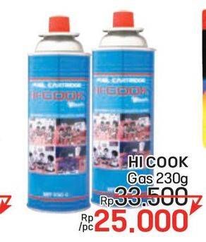 Promo Harga Hicook Tabung Gas (Gas Cartridge) 230 gr - LotteMart