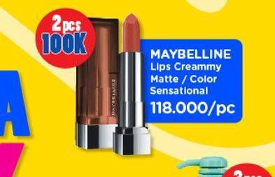 Promo Harga MAYBELLINE Color Sensational Lipstick  - Watsons