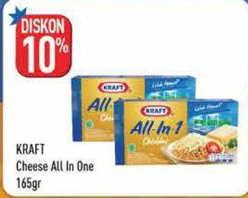 Promo Harga KRAFT All in 1 Cheddar 165 gr - Hypermart