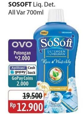 Promo Harga Sosoft Deterjen Cair All Variants 700 ml - Alfamidi