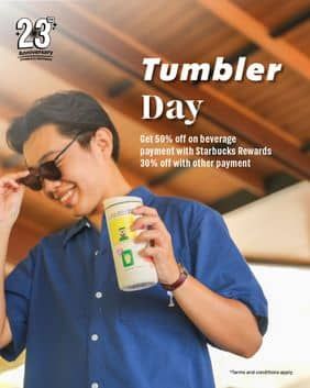 Promo Harga Tumbler Day  - Starbucks