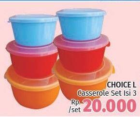 Promo Harga Casserole 3 pcs - LotteMart