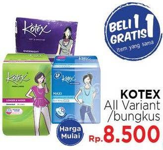 Promo Harga Kotex Soft & Smooth All Variants  - LotteMart