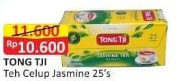 Promo Harga Tong Tji Teh Celup Jasmine Tanpa Amplop per 25 pcs 2 gr - Alfamart