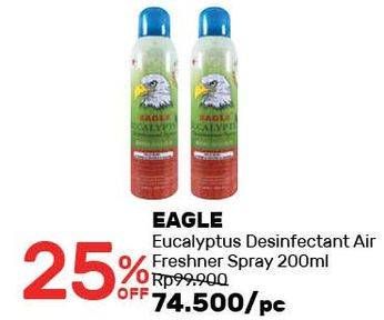 Promo Harga CAP LANG Eagle Eucalyptus Disinfectant Spray  - Guardian