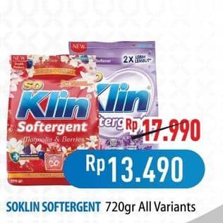 Promo Harga So Klin Softergent All Variants 720 gr - Hypermart