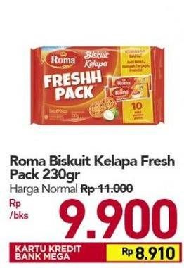 Promo Harga ROMA Freshh Pack per 10 pcs 23 gr - Carrefour