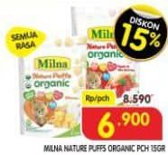 Promo Harga Milna Nature Puffs Organic All Variants 15 gr - Superindo