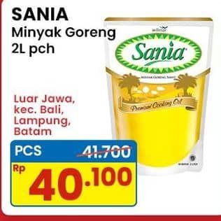 Promo Harga Sania Minyak Goreng 2000 ml - Indomaret