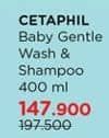 Promo Harga Cetaphil Baby Gentle Wash & Shampoo 400 ml - Watsons