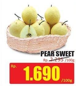 Promo Harga Pear Sweet per 100 gr - Hari Hari