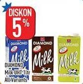 Promo Harga DIAMOND Milk UHT All Variants 1000 ml - Hypermart