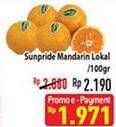 Promo Harga SUNPRIDE Mandarin Lokal per 100 gr - Hypermart