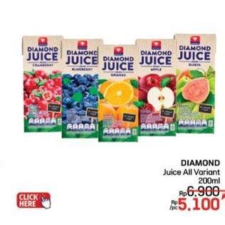 Promo Harga Diamond Juice All Variants 200 ml - LotteMart