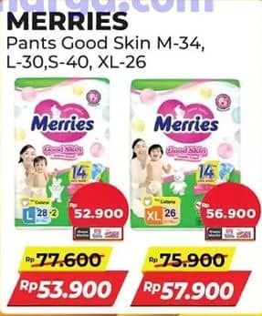 Promo Harga Merries Pants Good Skin XL26 26 pcs - Alfamart