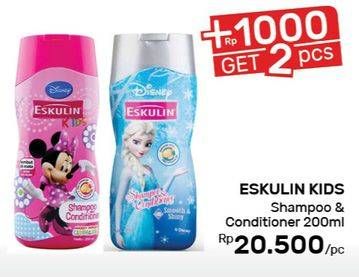 Promo Harga ESKULIN Kids Shampoo & Conditioner 200 ml - Guardian