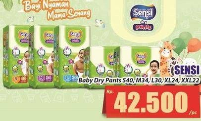 Promo Harga Sensi Dry Pants L30, M34, S40, XL24, XXL22 22 pcs - Hari Hari