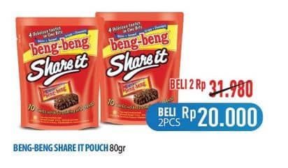 Promo Harga Beng-beng Share It per 10 pcs 9 gr - Hypermart