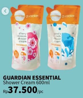 Promo Harga Guardian Essential Silky Shower Cream 600 ml - Guardian