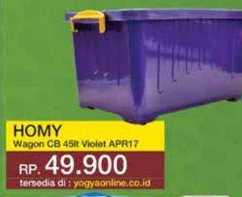 Promo Harga HOMY Wagon Container Box APR17 45000 ml - Yogya