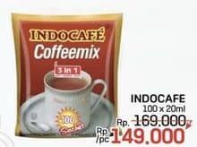 Promo Harga Indocafe Coffeemix per 100 sachet 20 gr - LotteMart