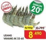 Promo Harga Udang Vanamae AK 55-60 per 100 gr - Superindo