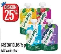 Promo Harga Greenfields Yogurt Squeeze All Variants 80 gr - Hypermart