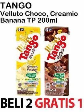 Promo Harga TANGO Susu Sapi Segar Banana Pudding, Italian Chocolate 200 ml - Alfamart