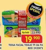 Promo Harga Tessa Facial Tissue 200 sheet - Superindo