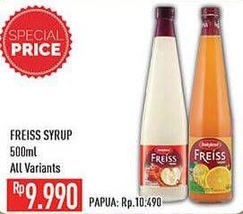 Promo Harga FREISS Syrup Squash All Variants 500 ml - Hypermart