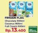 Promo Harga FRISIAN FLAG Susu UHT Purefarm Coconut Delight, Full Cream, Swiss Chocolate 900 ml - Yogya